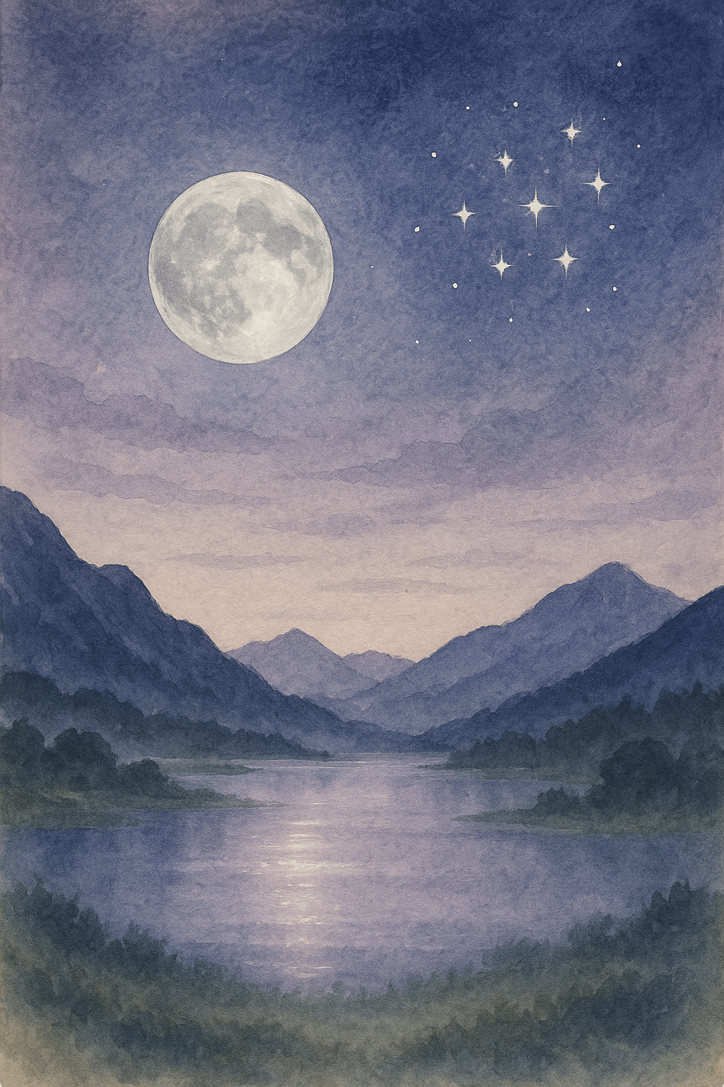 Der Mond trifft die Sieben&nbsp;Schwestern